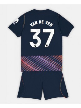 Tottenham Hotspur Micky van de Ven #37 Replika Borta Kläder Barn 2026-27 Kortärmad (+ byxor)